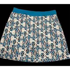 Callaway Skort Tennis Golf Geometric Women's Sz Medium Pull on Stretch Pockets